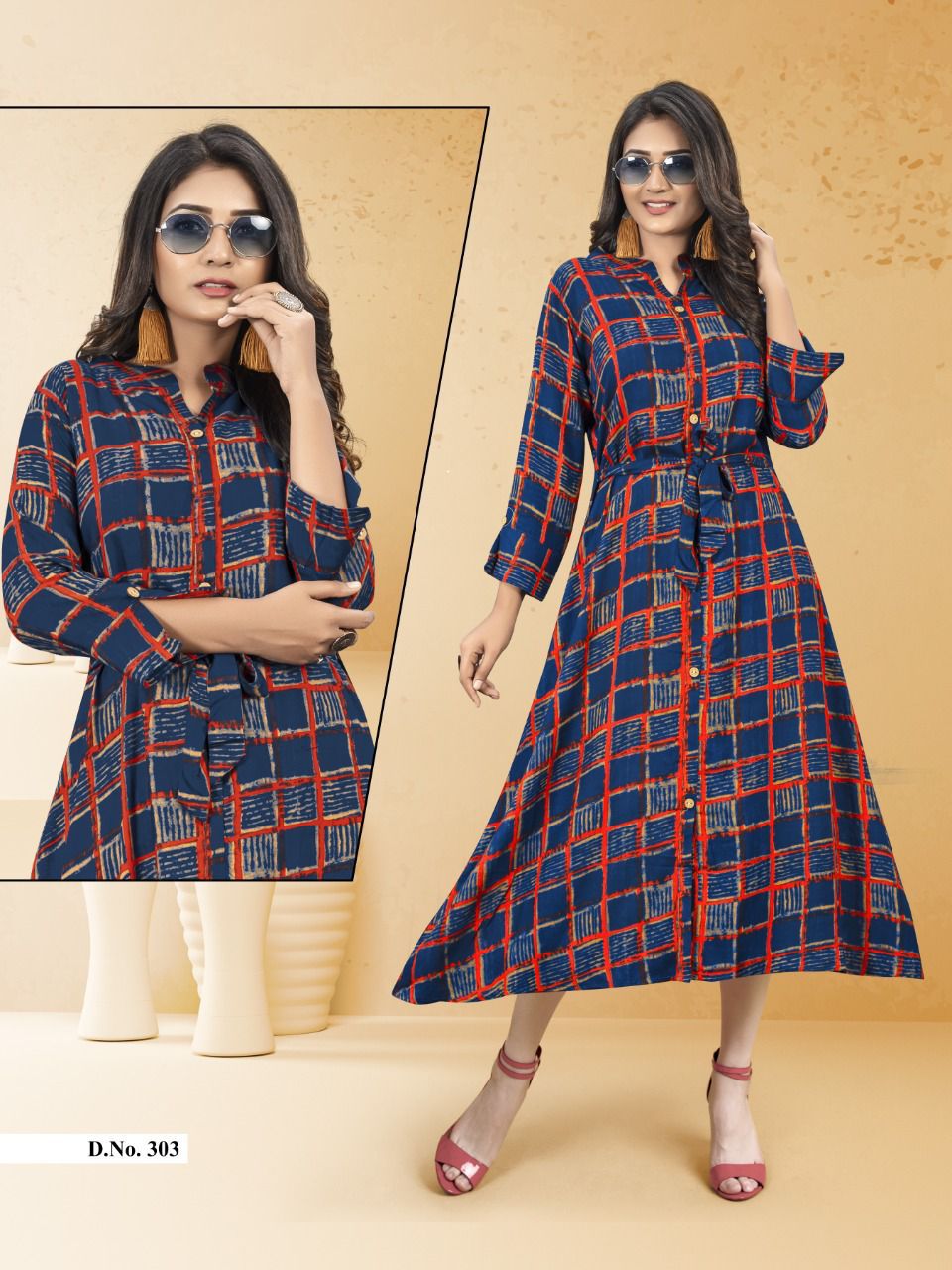 Trishna Shilp Rayon Printed Designer Kurtis Wholesale Price In Surat